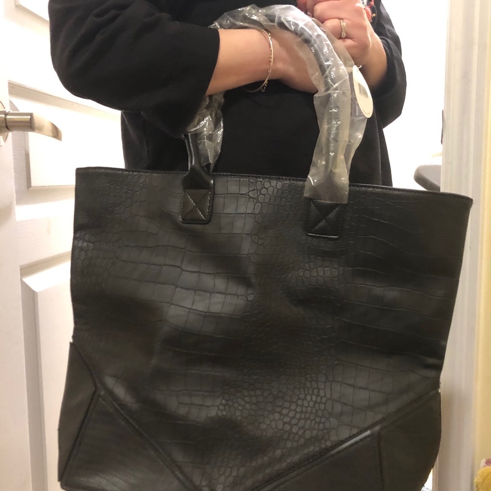 Faux Leather Tote Bag!